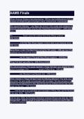 AAMS Finale questions and answers
