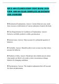 SPCE 609 EXAMINATION TEST BANK 2026 VIEW AHEAD EXAM COMPLETE QUESTIONS AND ANSWERS