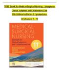 TEST BANK for Medical-Surgical Nursing&colon; Concepts for Clinical Judgment and Collaborative Care 11th Edition by Donna D&period; Ignatavicius&comma; All chapters 1 - 74UPDATED STUDY GUIDE 2026&period;