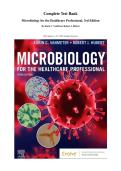 Complete Test Bank Microbiology for the Healthcare Professional&comma; 3rd Edition&period; By Karin C&period; VanMeter&comma; Robert J&period; Hubert&period; &lpar;All Chapters 1-25&comma; 100&percnt; Verified Answers&rpar;