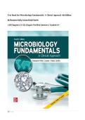 Test Bank for Microbiology Fundamentals&colon; A Clinical Approach 4th Edition  By Marjorie Kelly Cowan Heidi Smith  &vert; All Chapters &lpar;1-22&rpar; &vert;Expert Verified Answers &vert; Graded A&plus;