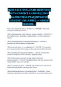 NURS 5433 FINAL EXAM QUESTIONS WITH CORRECT ANSWERS&vert;&vert;100&percnt; GUARANTEED PASS&vert;&vert;UPDATED 2026&sol;2027 SYLLABUS&vert;&vert;<<NEWEST VERSION>>
