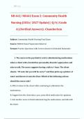 NR 442&sol; NR442 Exam 2&colon; Community Health  Nursing &lpar;2026&sol; 2027 Update&rpar; &vert; Q&sol;A &vert; Grade  A&vert; &lpar;Verified Answers&rpar; -Chamberlain