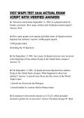 SSGT WAPS TEST 2026 ACTUAL EXAM SCRIPT WITH VERIFIED ANSWERS