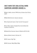 SSGT WAPS TEST 2026 ACTUAL PAPER QUESTIONS ANSWERS GRADED A&plus;