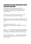 SSGT WAPS TEST 2026 PRACTICE SET WITH ACCURATE ANSWERS