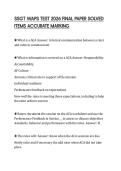 SSGT WAPS TEST 2026 FINAL PAPER SOLVED ITEMS ACCURATE MARKING