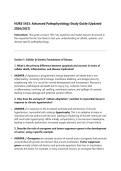 NURS 5433&colon; Advanced Pathophysiology Study Guide &lpar;Updated 2026&sol;2027&rpar;