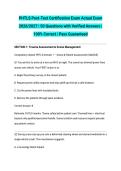 PHTLS Post-Test Certification Exam Actual Exam 2026&sol;2027 &vert; 50 Questions with Verified Answers &vert; 100&percnt; Correct &vert; Pass Guaranteed