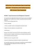 PHTLS Post-Test Certification Exam Actual Exam 2026&sol;2027 &vert; 50 Questions with Verified Answers &vert; 100&percnt; Correct &vert; Pass Guaranteed