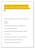 ATI Virtual-Pharm Assessment Actual Exam Newest Actual Exam With Complete Questions And Correct Detailed Answers &lpar;Verified Answers&rpar; &vert;Already Graded A&plus;