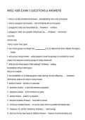 ANSC 4395 EXAM 3 QUESTIONS & ANSWERS