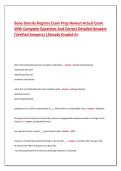Bone Density Registry Exam Prep Newest Actual Exam With Complete Questions And Correct Detailed Answers &lpar;Verified Answers&rpar; &vert;Already Graded A&plus;