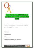 Microbiology Exam Review &ndash; 600&plus; Q&As on Bacteria&comma; Toxins&comma; Gram Stains&comma; Media & Clinical Infections &vert; 2025&sol;2026 &vert; Course Code&colon; MCB 3020