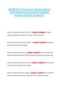 NASM CES Final Exam Review Newest  2026 Questions and Correct Detailed  Answers Already Graded A&plus; 