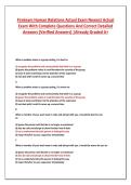 Fireteam Human Relations Actual Exam Newest Actual Exam With Complete Questions And Correct Detailed Answers &lpar;Verified Answers&rpar; &vert;Already Graded A&plus;