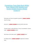 Cosmetology Texas State Board Written  Exam Newest 2026 Questions and  Correct Detailed Answers Already  Graded A&plus; 