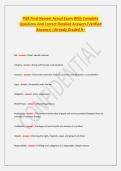 POB Final Newest Actual Exam With Complete Questions And Correct Detailed Answers &lpar;Verified Answers&rpar; &vert;Already Graded A&plus;