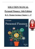 Solution manual for personal finance 14th edition by e thomas garman raymond e forgue&period;