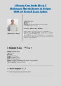 i-Human Case Study Week 7     &lpar;Zulkumor Murat&rpar; Nausea & Fatigue   2026 A&plus; Graded Exam Update