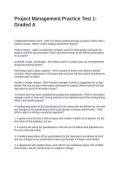 Project Management Practice Test 1-Graded A