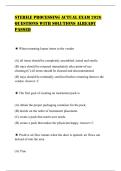 STERILE PROCESSING ACTUAL EXAM 2026 QUESTIONS WITH SOLUTIONS ALREADY PASSED