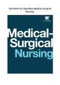 OpenStax Medical-Surgical Nursing Test Bank &ndash; Complete Chapter-by-Chapter NCLEX-Style Questions with Rationales