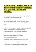 STRAIGHTERLINE CHEMISTRY FINAL EXAM TEST COMPREHENSIVE STUDY GUIDE 2026 FULL QUESTIONS AND SOLUTIONS GRADED A&plus;