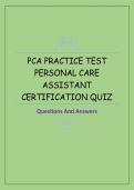 PCA Practice Test &ndash; Personal Care Assistant Certification Quiz