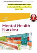 Test Bank For Neeb's Mental Health Nursing 6th Edition By Linda M&period; Gorman&comma; Robynn Anwar Chapters 1 - 22