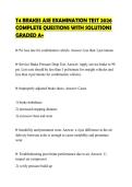 T4 BRAKES ASE EXAMINATION TEST 2026 COMPLETE QUESTIONS WITH SOLUTIONS GRADED A&plus;