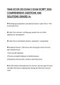 TAMU ECON 203 EXAM 2 EXAM SCRIPT 2026 COMPREHENSIVE QUESTIONS AND SOLUTIONS GRADED A&plus;