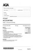 aqa a level accounting paper 1 2025&lpar;financial  accounting &rpar; merged with mark scheme 
