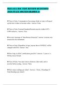 BLEA 855 BAC TEST REVIEW QUESTIONS 2026 FULLY SOLVED GRADED A&plus;