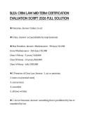 BLEA CRIM LAW MID-TERM CERTIFICATION EVALUATION SCRIPT 2026 FULL SOLUTION