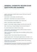 GENERAL CHEMISTRY EXAM BUNDLE