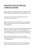 BRAIN STORY PRACTICE PAPER 2026 COMPLETE SOLUTIONS