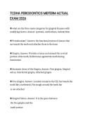 TCDHA PERIODONTICS MIDTERM ACTUAL EXAM 2026