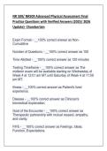 NR 509&sol; NR509 Advanced Physical Assessment Final  Practice Questions with Verified Answers &lpar;2025&sol; 2026  Update&rpar;- Chamberlain 