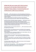 NR548&sol; NR 548 &lpar;Latest Update 2025&sol; 2026&rpar; Psychiatric  Assessment for the Psychiatric-Mental Health Nurse  Practitioner Review &vert;Weeks 3-4 Covered&vert; Questions and  Verified Answers&vert; 100&percnt; Correct Chamberlain&period;
