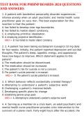 Test Bank for PMHNP Boards 2024 Questions and Answers