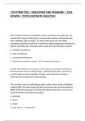 CCCN PRACTICE &vert; QUESTIONS AND ANSWERS &vert; 2026 UPDATE &vert; WITH COMPLETE SOLUTION