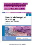 deWit's Medical-Surgical Nursing&comma; 5th Edition&colon; Comprehensive Test Bank 2025