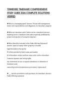 TENNESSEE TIMESHARE COMPREHENSIVE STUDY GUIDE 2026 COMPLETE SOLUTIONS VERIFIED