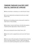 TENNESSEE TIMESHARE EXAM PREP SCRIPT 2026 FULL QUESTION SET APPROVED