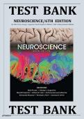 Test Bank &ndash; Neuroscience &lpar;6th Edition&rpar; Purves&comma; 2018 &vert; Chapters 1&ndash;34 Covered &vert; Complete Edition &vert; Exam-Ready Q&A &vert; Rated A&plus;