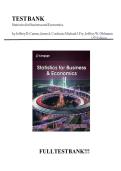 Statistics for Business and Economics 15th Edition Test Bank &ndash; Complete Solutions