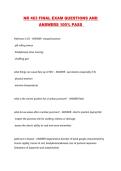 NR 463 FINAL EXAM QUESTIONS AND ANSWERS 100&percnt; PASS 