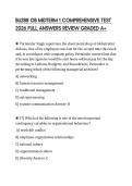 BU288 OB MIDTERM 1 COMPREHENSIVE TEST 2026 FULL ANSWERS REVIEW GRADED A&plus;