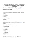NURSING 180 EXAM 1 &lpar;LATEST UPDATE&rpar; REAL QUESTIONS  AND VERIFIED ANSWERS &vert;100&percnt; CORRECT &vert; ALREADY  GRADED A